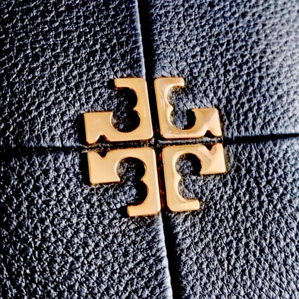 Tory Burch Purse Leather Tote Laptop Bag Ivy Side Zipper Gold Hardware New NWT - Picture 5 of 16